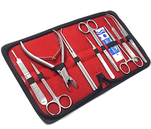 A2ZScilab-Ultimate Coral Fragging Propagation Kit for Reef Hobbyists - 30 Pcs Tools for Hard Soft Reef, Stainless Steel - Coral Cutters &Tongs for Aquatic Plants,Coral Fragmenting Trim Cleaning