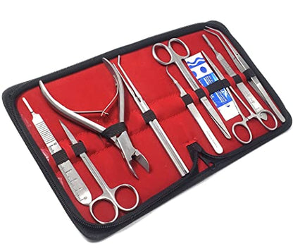 A2ZScilab-Ultimate Coral Fragging Propagation Kit for Reef Hobbyists - 30 Pcs Tools for Hard Soft Reef, Stainless Steel - Coral Cutters &Tongs for Aquatic Plants,Coral Fragmenting Trim Cleaning