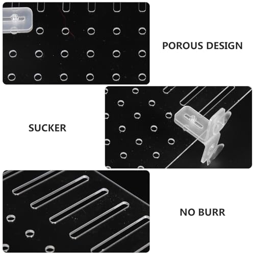 LALAFINA Acrylic Fish Tank Isolation Board with Suction Cups, Aquarium Divider Panel 25x30cm for Fish Breeding and Tank Separation