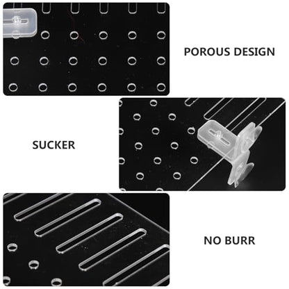 LALAFINA Acrylic Fish Tank Isolation Board with Suction Cups, Aquarium Divider Panel 25x30cm for Fish Breeding and Tank Separation