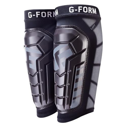 G-Form Pro-S Vento Soccer Shin Guard - Machine-Washable Performance Shin Guards - Flexible SmartFlex Pads - Lightweight, Low-Profile Soccer Gear - color: Black, size: Adult Large