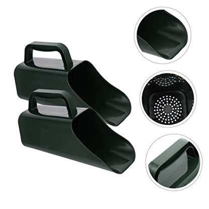 HANABASS 2pcs Design Aquarium Cleaning Shovel Multifunctional Fish Tank Scoop for Sediment Removal Comfortable Grip Material for Aquarium Maintenance