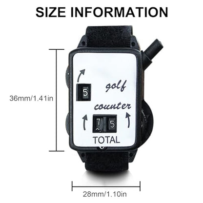 Golfs Strokes Counter Watch Manual Dials Indicators Wristband Strokes Training Accessory Enduring Score