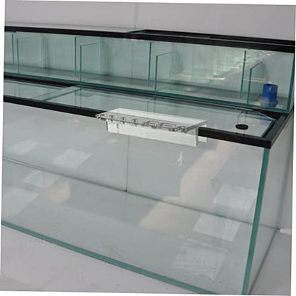 Happyyami Acrylic Aquarium Tool Organizer Rack for Fish Tank Maintenance Lightweight Storage Holder with Slots for Scissors Tweezers Tongs Scrapers Compact and Safe Design for Easy
