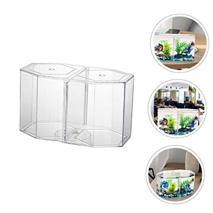 ibasenice Multi-Function Transparent Isolation Box for Betta Fish Practical Aquarium Accessory for Breeding and Easy to Clean Safe Material for Fish Tanks