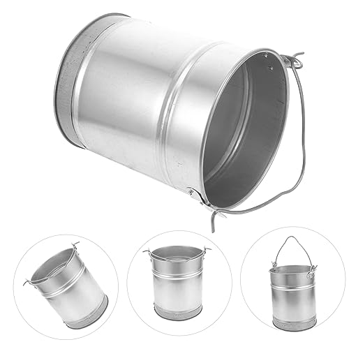 PRETYZOOM Thickened Iron Bucket Multi-Purpose Water Paint Fishing Bucket Large Capacity Handheld for Home Dorm Kitchen