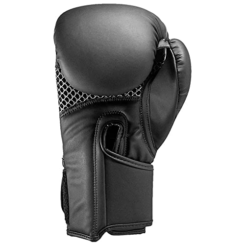 Revgear Premier Boxing Gloves, Kickboxing, Training Sessions with Speed Bag - color: Black/Black, size: 16 OZ