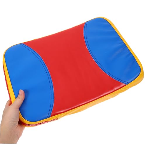 Totority Curved Kickboxing Pad Small Taekwondo Training Shield with Reinforced Handles for Side Kick Practice in Martial Arts and Boxing