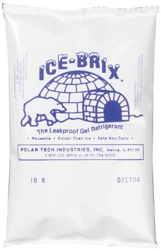 Polar Tech | IB 6 | ICE-BRIX & XTREME BRIX Cold Packs | 6 oz, 6" x 4" x 3/4" (Case of 48) - size: 6 Ounce, 6" x 4" x 3/4" (Case of 48)