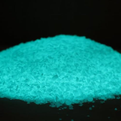 Glow in the Dark Gravel Stones,Aquarium Gravel,Aquarium Sand,Decorative Glow Gravel Rocks for Fairy Garden Fish Tank Succulents Pot Vase Filler Decor, 1 Pound (Blue Green, 1-3mm)