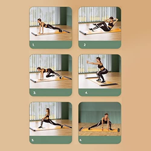 SUNGOOYUE Thickened ABS Baffle Slide Board Fitness Sliding Board, PVC Non Slip Mesh Balance Exercise Training Equipment for Home for Body Shaping Buttocks Slimming (Shoe