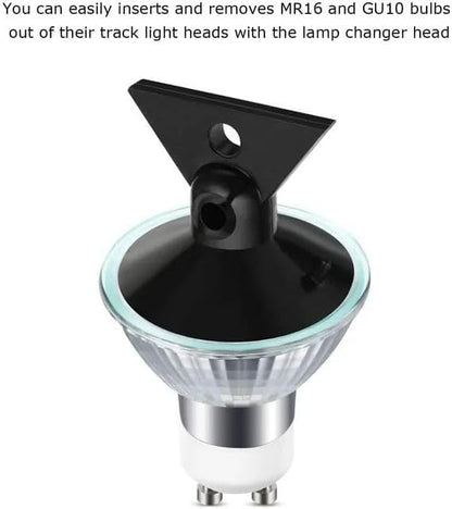 6 Pcs Black Light Bulb Suction Cup Removal Tool GU10 MR16 Lamp Changer Head NRS90-N20 Suction Cup Halogen Bulb Extractor Lighting Components for Mini Track Lights and More