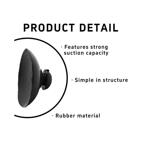 16PCS 28mm Dia Black Aquarium Suction Cup Clips, Soft Rubber Fish Tank Attachments for Pump Lines, Overhead Tube Organization and Aeration Setup