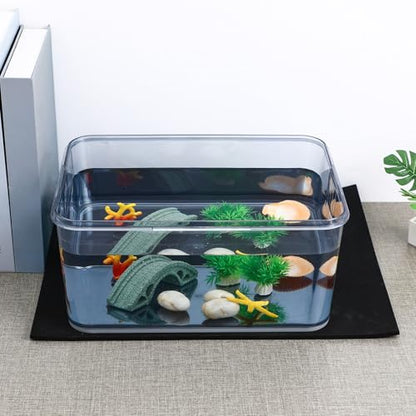 WOONEKY Aquarium Bottom Pad Thicken - Fish Tank Leveling Mat Thick Cushion for Comfort Stability Aquariums for Fish Tank Setup