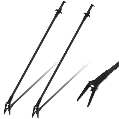 2 Pcs Plastic Aquarium Tongs Long Aquarium Tweezers Multi Purpose Trimming Feeding Aquariums Tools for Fresh Water Saltwater Fish Tanks Coral Plant (27 Inch) - size: 27 Inch