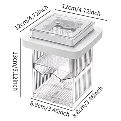 Gupy Breeder Box Acclimation Case Reconcilable Aquarium Delivers Fishing Tank Parts Fish Tank Breeder for Home Use, White - color: White