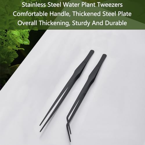 SagaSave Aquarium Tweezers Stainless Steels Feeding Tongs Extra Long 15 inches Aquarium Feeding Tool for Snakes, Lizards, Spiders, Frogs, Scorpions Feeder(Curved Jaw) - size: Curved Jaw