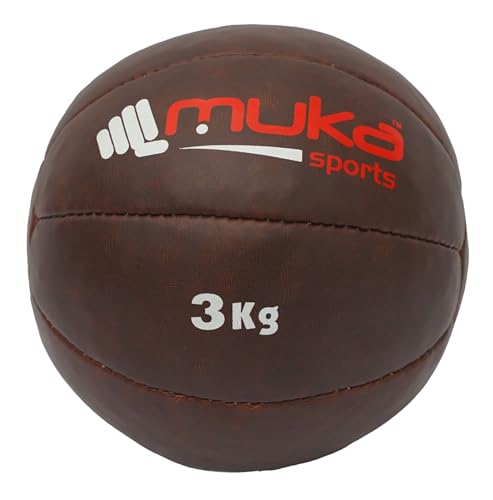 Fitness Weighted Medicine Exercise Ball for Yoga, Pilates, Strength Training & Physical Therapy Durable Muscle Driver Sport Gym Anti-Slip Tough Grip - size: 3 kg