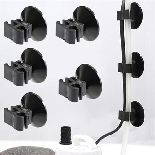 20Pcs Aquarium Suction Cup Clips Aquarium Air Tube Holders for Pump Power Cord Fish Tank Oxygen Tube Hose Buckle Wire Finisher
