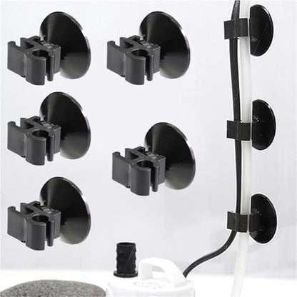 20Pcs Aquarium Suction Cup Clips Aquarium Air Tube Holders for Pump Power Cord Fish Tank Oxygen Tube Hose Buckle Wire Finisher