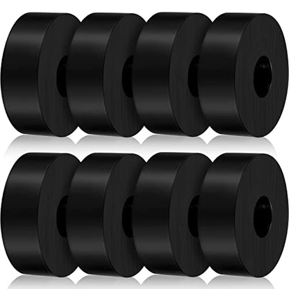 Vibration Isolation Washer Rubber Isolation Pads 1.5 Od 0.5 ID 0.5 in Rubber Washers Thick Anti Vibration Pads Bushings Mechanical Damping Solid(8 Pcs)