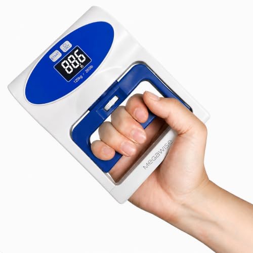 MEGAWISE Hand Dynamometer Grip Strength Tester Digital LCD Measure