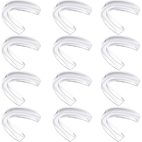 BBTO 20 Pieces Sports Mouth Guard Boxing Mouth Protection Athletic Mouthpiece for Football Basketball Hockey Karate Rugby Match(Transparent Color,Adult (11 yrs & Above)) - color: Transparent Color, size: Adult (11 yrs & Above)