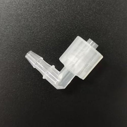 25pcs 1/8'' Moveable Male Luer Lock Connector and Adapter, for Laboratory Biochemical/Analytical Instruments, Food Machinery, Aquarium Equipment, Massage Equipment, PP 90 Elbow Syringe