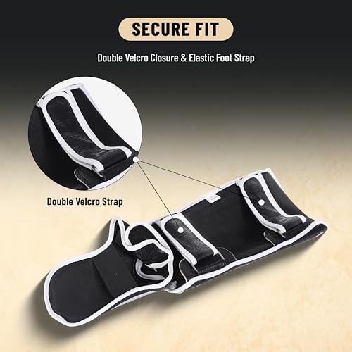 Endless Martial Arts Shin Guards | Material: ‎Faux Leather | Adjustable Thai Leg Guards with Instep Protection for Kickboxing/MMA Training and Sparring - size: Medium
