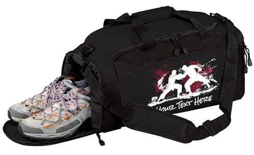 Personalized Martial Arts Duffel Bag – Custom Name Gym Bag for Karate, Taekwondo, Jiu Jitsu & MMA – Youth & Adult Training Gear Bag - color: Black, style: Marital Arts
