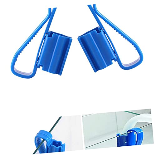 2pcs Plastic Fish Tank Aquarium Bucket Hose Holder Clip Bucket for Fish Tank Cleaning Aquarium Filtration Hose Clip Fish Tank Clean Pump Fixing Clamp Aquarium Filtration Hose Clamp