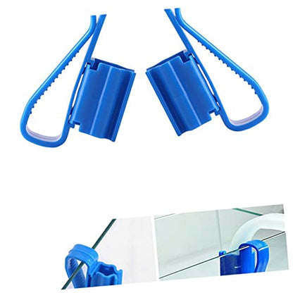 2pcs Plastic Fish Tank Aquarium Bucket Hose Holder Clip Bucket for Fish Tank Cleaning Aquarium Filtration Hose Clip Fish Tank Clean Pump Fixing Clamp Aquarium Filtration Hose Clamp