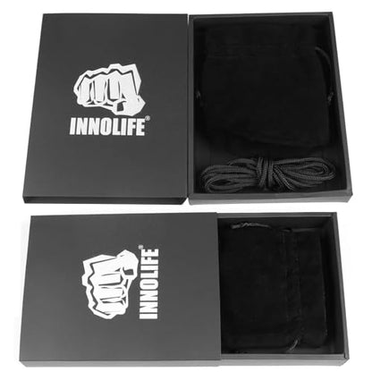 INNOLIFE Boxing Slip Bag, Dodge Hide Speed Bag, MMA Pendulum Training, Black