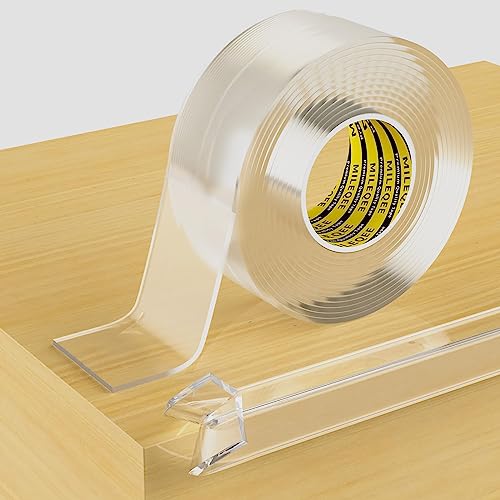 Clear Edge Protector Strip, 1.57in x 9.84FT, Sharp Edge Wrap Cover Tape, Self Adhesive Protective Bumper Guards for Cabinet Door Desk Glass Table Bed Furniture, Kitchen Countertop, Waterproof - size: 1 Pack x 1.57in x 9.84FT