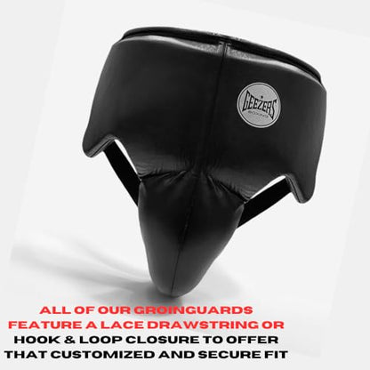 Geezers PU Groinguard For Boxing and MMA Fighting, Abdo Gear for Martial Arts, Jockstrap Abdominal Protector for Sparring, Taekwondo and Grappling (Black, Small)