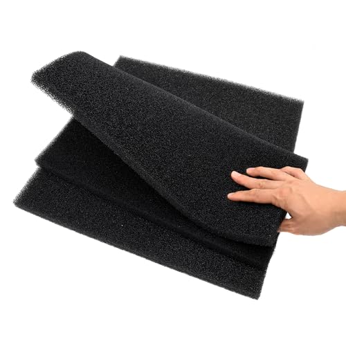 Aquarium Filter Bio Sponge Pad, Foam Sponges Filter Media, Cut fit it Filter Accessories for Fish Tanks and Ponds (18"x18"x0.8" (20PPI) 2 Pack) - size: 18"x18"x0.8" (20PPI) 2 PACK