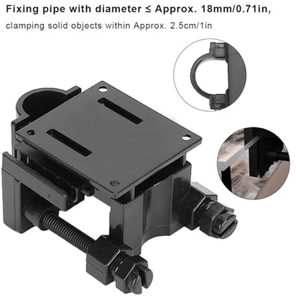 Zerodis Aquarium Tube Clips, 2Pcs Fish Water Pipe Holders Clamps Multifunction Plastic Adjustable Fish Mounting Clip for Tube Dia Within 18mm