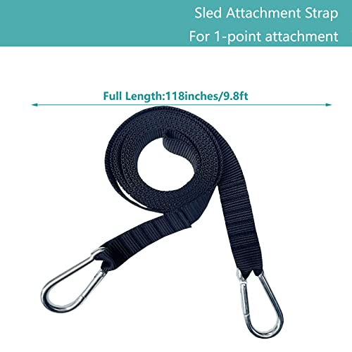Weighted Training Waist Belt for Pulling Sled and Tires,Weight Sled Pulling Strap,Sled Trainer Pull Leash of Sled Harness,Pulley Strap for Strength Speed Agility Training - style: Strap 2pcs