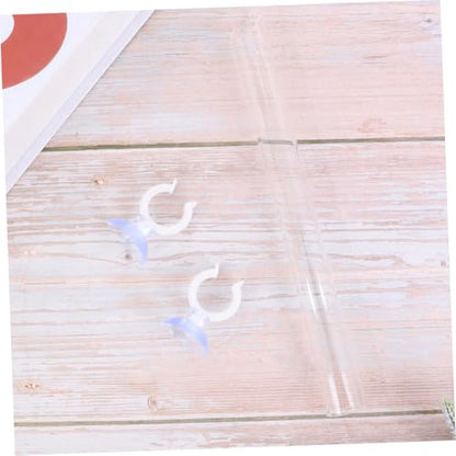 2.5x22cm Acrylic Shrimp Feeder with Bowl Fish Tank Dish Clear Glass for Shrimp
