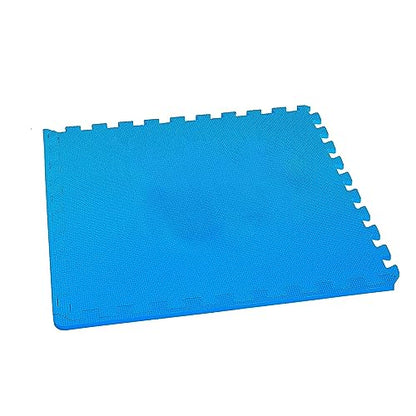 BalanceFrom Puzzle Exercise Mat 1" Thick, EVA Interlocking Foam Floor - color: Blue, style: One Inch Thick, 24 Square Feet