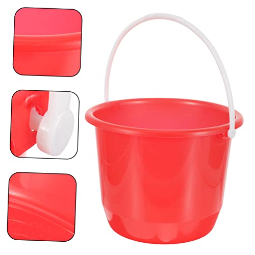 5L Plastic Bucket with Handle for Household Cleaning Gardening and Pet Care - Lightweight Multipurpose Water Pail for Indoor and Outdoor Use