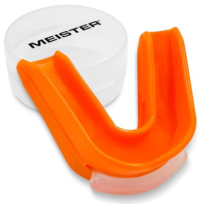 Meister Moldable Double Mouth Guard w/Case - Orange - color: Orange