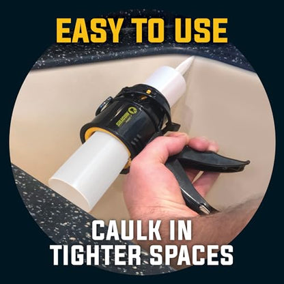 SILIGUN™ Compact Caulking Gun - No Drip Caulk Gun - Patented Design - Lightweight ABS Frame - Works with All 10 oz Tubes (SILIGUN Nozzle Kit) - color: Siligun Nozzle Kit