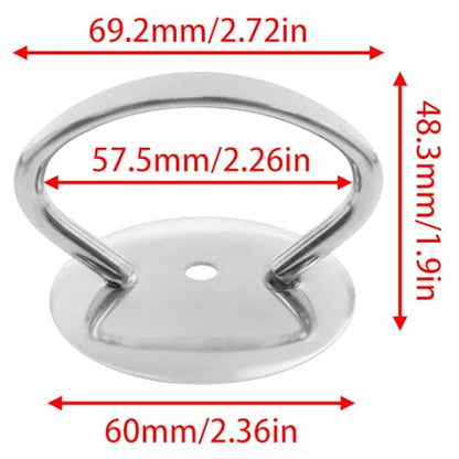 2PCS Universal Pot Lid Handles Stainless Steel Pot Lid Handles With Mounting Screws And Silicone Gaskets