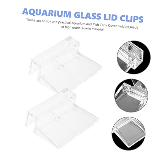 GALPADA 16pcs Fish Tank Lid Supports Easy Install Acrylic Cover Racks for Aquariums Sturdy Holders for Tank Lids Safe for Fish and Pets Convenient Cleaning Accessory