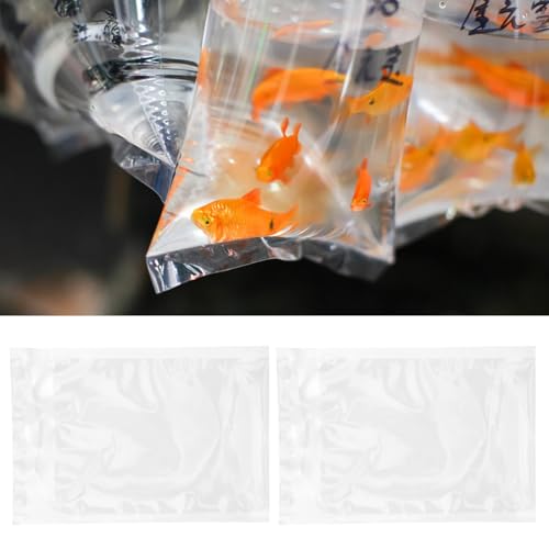 100pcs 15x22cm Live Fish Packing Bags with Oxygen Filling Sealable Aquarium Transport Pouches for Fish Fry Shipping and Storage