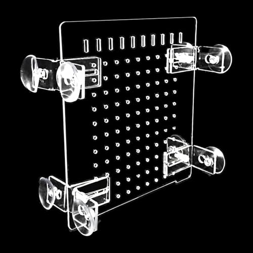 Transparent Pmma Fish Tank Divider, Aquarium Isolation Board, Easy to Install with Suction Cups, Suitable for 10 Gallon Tanks, Dimensions 9.8 X 11.8 in / 25 X 30 Cm