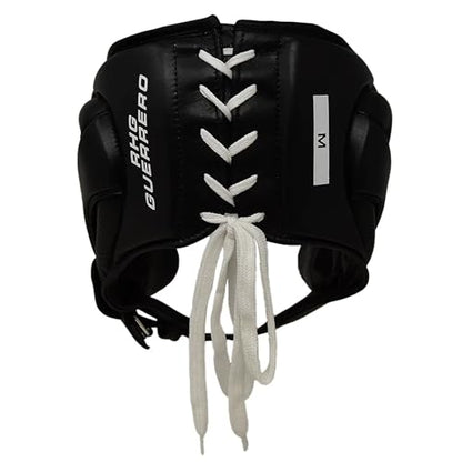RIVAL Boxing RHG-Guerrero Headgear, Superior Visibility, Lacing Adjustment System, Handcrafted All-Leather Construction, Ergonomic Design - color: Black, size: Medium