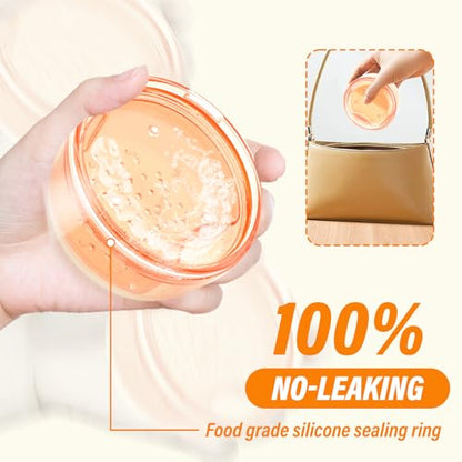 2 in 1 Retainer Cleaning Case for cleaning and storing dentures - color: Orange