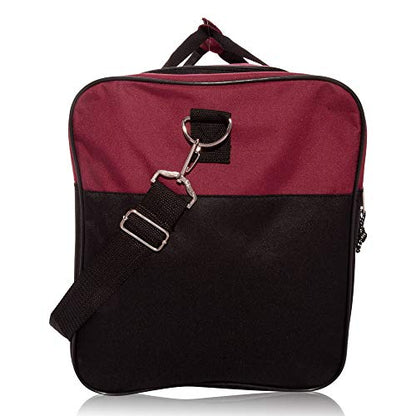 DALIX 25" Extra Large Vacation Travel Duffle Bag (Black, Grey, Navy Blue, Red, Camo) - color: Maroon